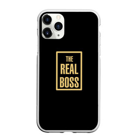 Чехол для iPhone 11 Pro Max матовый с принтом The Real Boss в Петрозаводске, Силикон |  | 