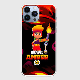 Чехол для iPhone 13 Pro Max с принтом BRAWL STARS AMBER. в Петрозаводске,  |  | Тематика изображения на принте: 8 bit | amber | brawl stars | colette | crow | gale | leon | max | mecha | mecha crow | mr.p | sally leon | shark | tara | virus 8 bit | werewolf leon | акула | амбер | берли | бравл старс | ворон | коллет | макс | оборотень