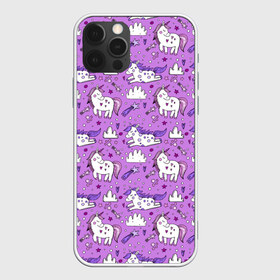 Чехол для iPhone 12 Pro Max с принтом Unicorn pattern в Петрозаводске, Силикон |  | cloud | heart | hoofs | horn | mane | pattern | star | tail | unicorn | грива | единорог | звезда | копыта | облако | рог | сердце | узор | хвост