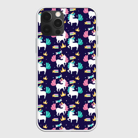 Чехол для iPhone 12 Pro Max с принтом Unicorn pattern в Петрозаводске, Силикон |  | cloud | heart | hoofs | horn | mane | pattern | star | tail | unicorn | грива | единорог | звезда | копыта | облако | рог | сердце | узор | хвост