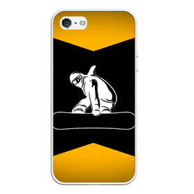 Чехол для iPhone 5/5S матовый с принтом Сноубордист в Петрозаводске, Силикон | Область печати: задняя сторона чехла, без боковых панелей | snowboard | snowboarding | горные лыжи | прыжок | сноуборд | сноубординг | сноубордист | экстрим