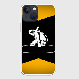 Чехол для iPhone 13 mini с принтом Сноубордист в Петрозаводске,  |  | Тематика изображения на принте: snowboard | snowboarding | горные лыжи | прыжок | сноуборд | сноубординг | сноубордист | экстрим