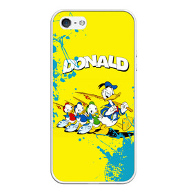 Чехол для iPhone 5/5S матовый с принтом Donald duck (Рыбалка) в Петрозаводске, Силикон | Область печати: задняя сторона чехла, без боковых панелей | Тематика изображения на принте: donald duck | walt disney | герой | мультфильмов | селезень | студии