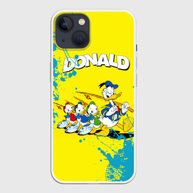 Чехол для iPhone 13 с принтом Donald duck(Рыбалка) в Петрозаводске,  |  | Тематика изображения на принте: donald duck | walt disney | герой | мультфильмов | рыбалка | селезень | студии