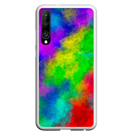 Чехол для Honor P30 с принтом Multicolored в Петрозаводске, Силикон | Область печати: задняя сторона чехла, без боковых панелей | abstract | colorful | holi | neon | pattern | rainbow | texture | абстракция | граффити | дым | искусство | кислота | кислотный | краска | красочный | микс | неоновый | облака | радуга | радужный | текстура | туман | узор | холи