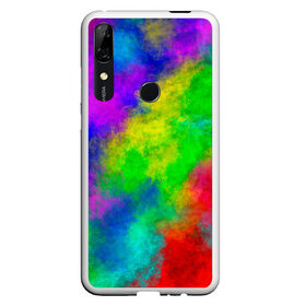 Чехол для Honor P Smart Z с принтом Multicolored в Петрозаводске, Силикон | Область печати: задняя сторона чехла, без боковых панелей | Тематика изображения на принте: abstract | colorful | holi | neon | pattern | rainbow | texture | абстракция | граффити | дым | искусство | кислота | кислотный | краска | красочный | микс | неоновый | облака | радуга | радужный | текстура | туман | узор | холи