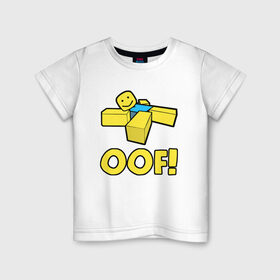 Детская футболка хлопок с принтом ROBLOX в Петрозаводске, 100% хлопок | круглый вырез горловины, полуприлегающий силуэт, длина до линии бедер | piggy | roblox | roblox games | roblox piggy | игра роблокс | пигги. | роблокс | роблокс пигги | робукс
