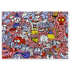 Поздравительная открытка с принтом Tosh в Петрозаводске, 100% бумага | плотность бумаги 280 г/м2, матовая, на обратной стороне линовка и место для марки
 | color | hipster | pattern | pop art | tosh | ерунда | поп арт | узор | хипстер | цвет