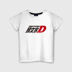 Детская футболка хлопок с принтом Initial D Logo (Z) в Петрозаводске, 100% хлопок | круглый вырез горловины, полуприлегающий силуэт, длина до линии бедер | initial | initial d | аниме | аниме дрифт | библии дрифта | бунта фудзивара | гонки | дрифт | инисяру | инисяру ди | кэисукэ такахаси | манга | рёсукэ такахаси | спортивное вождение | сюити сигэно