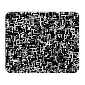 Коврик для мышки прямоугольный с принтом Геометрия ЧБ.Black & white в Петрозаводске, натуральный каучук | размер 230 х 185 мм; запечатка лицевой стороны | black  white | геометрия | прямоугольники | текстуры | чб