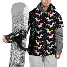 Накидка на куртку 3D с принтом Unicorns pattern в Петрозаводске, 100% полиэстер |  | flower | hoofs | horn | leaf | mane | pattern | star | unicorn | грива | единорог | звезда | копыта | лист | рог | узор | цветок