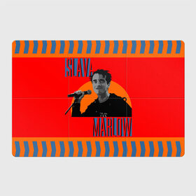 Магнитный плакат 3Х2 с принтом SLAVA MARLOW в Петрозаводске, Полимерный материал с магнитным слоем | 6 деталей размером 9*9 см | slava marlow | артемготлиб | моргенштерн | рэп