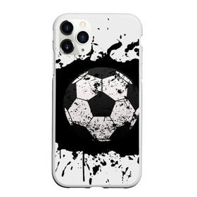 Чехол для iPhone 11 Pro Max матовый с принтом Soccer Ball в Петрозаводске, Силикон |  | Тематика изображения на принте: ball | football | soccer | брызги | мяч | футбол | футбольный мяч