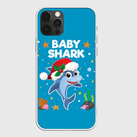 Чехол для iPhone 12 Pro Max с принтом Новогодний Baby Shark в Петрозаводске, Силикон |  | 