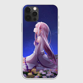 Чехол для iPhone 12 Pro Max с принтом Sweet dreams of Emilia в Петрозаводске, Силикон |  | anime | dream | flowers | girls | kavai | manga | ram | re | rem | senpai | space | zero | аниме | анимэ | ахегао | зиро | космос | манга | мечты | рам | рем | сенпай | цветы