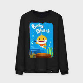 Мужской свитшот хлопок с принтом Baby Shark в Петрозаводске, 100% хлопок |  | Тематика изображения на принте: babyshark | babysharkchallenge | babysharkdance | акулёнок | детскаяпесенка | семьяакул