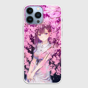 Чехол для iPhone 13 Pro Max с принтом SAKURA в Петрозаводске,  |  | anime | girl | love | весна | девочка | девушка | дерево | любовь | милашка | милая | сакура | цветы