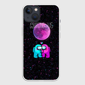 Чехол для iPhone 13 с принтом Among Us Love в Петрозаводске,  |  | among us | impostor | space mafia | sus.puffballs united | амонг ас | игра | импостор | инопланетяне | инопланетянин | маска | новогодний амонг ас | среди нас | эмонг ас | эмонг эс