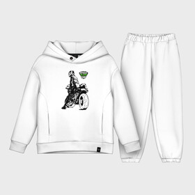 Детский костюм хлопок Oversize с принтом Kawasaki Ninja Cup в Петрозаводске,  |  | Тематика изображения на принте: cup | engine | girl | helmet | motorcycle | power | двигатель | девушка | кубок | мотоцикл | мощь | шлем