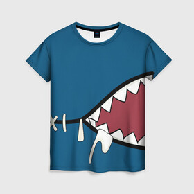 Женская футболка 3D с принтом Акула gawr gura в Петрозаводске, 100% полиэфир ( синтетическое хлопкоподобное полотно) | прямой крой, круглый вырез горловины, длина до линии бедер | Тематика изображения на принте: baby shark | gawr gura | акула | акуленок | акулы | с акулами | с акулой | челюсти