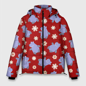 Мужская зимняя куртка 3D с принтом Белые мишки в Петрозаводске, верх — 100% полиэстер; подкладка — 100% полиэстер; утеплитель — 100% полиэстер | длина ниже бедра, свободный силуэт Оверсайз. Есть воротник-стойка, отстегивающийся капюшон и ветрозащитная планка. 

Боковые карманы с листочкой на кнопках и внутренний карман на молнии. | Тематика изображения на принте: 