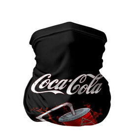 Бандана-труба 3D с принтом Coca Cola в Петрозаводске, 100% полиэстер, ткань с особыми свойствами — Activecool | плотность 150‒180 г/м2; хорошо тянется, но сохраняет форму | coca cola | газировка | кола | лето | лимонад | свежесть | стакан