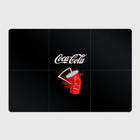 Магнитный плакат 3Х2 с принтом Coca Cola в Петрозаводске, Полимерный материал с магнитным слоем | 6 деталей размером 9*9 см | Тематика изображения на принте: coca cola | газировка | кола | лето | лимонад | свежесть | стакан