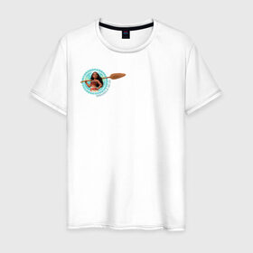 Мужская футболка хлопок с принтом Daughter of the Sea в Петрозаводске, 100% хлопок | прямой крой, круглый вырез горловины, длина до линии бедер, слегка спущенное плечо. | moana | vdzajul