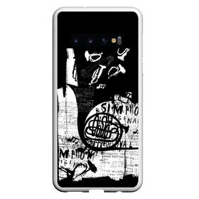 Чехол для Samsung Galaxy S10 с принтом music в Петрозаводске, Силикон | Область печати: задняя сторона чехла, без боковых панелей | Тематика изображения на принте: 2020 | абстракция | граффити | стиль | тренд | уличный стиль | урбан