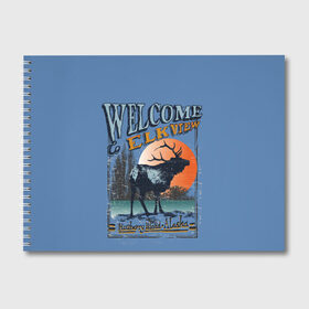 Альбом для рисования с принтом Аляска в Петрозаводске, 100% бумага
 | матовая бумага, плотность 200 мг. | аляска | дикая природа | дикие животные. | звери | олени | природа | рога