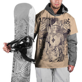 Накидка на куртку 3D с принтом Доспехи война в Петрозаводске, 100% полиэстер |  | доспехи | королевство. | ретро | рыцарские доспехи | рыцарь | средневековье