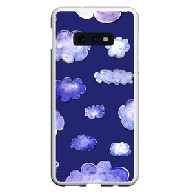 Чехол для Samsung S10E с принтом ОБЛАКА в Петрозаводске, Силикон | Область печати: задняя сторона чехла, без боковых панелей | голубое небо | красивые облака | небо | облака | рисованные облака