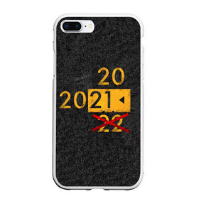 Чехол для iPhone 7Plus/8 Plus матовый с принтом 2022 не БУДЕТ в Петрозаводске, Силикон | Область печати: задняя сторона чехла, без боковых панелей | Тематика изображения на принте: 2020 год мем | асфальт | мем про апокалипсис | мем про конец света | новый год