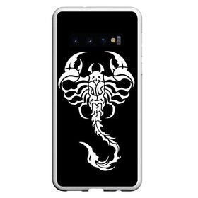 Чехол для Samsung Galaxy S10 с принтом Скорпион в Петрозаводске, Силикон | Область печати: задняя сторона чехла, без боковых панелей | знак зодиака | природа. | ракообразные | скорпион | ядовитые существа