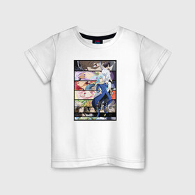Детская футболка хлопок с принтом Tensei Shitara Slime Datta Ken в Петрозаводске, 100% хлопок | круглый вырез горловины, полуприлегающий силуэт, длина до линии бедер | Тематика изображения на принте: rimuru | slime | римуру | слайм | шион