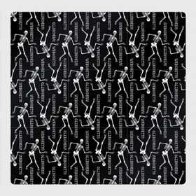 Магнитный плакат 3Х3 с принтом WEBGHETTO в Петрозаводске, Полимерный материал с магнитным слоем | 9 деталей размером 9*9 см | bones | dance | fashion | pose | skeleton | skull | smile | webghetto | кости | мода | скелет | танец | улыбка | череп