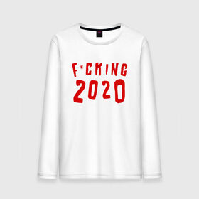 Мужской лонгслив хлопок с принтом F*cking 2020 в Петрозаводске, 100% хлопок |  | 2020 | литл биг | новый год