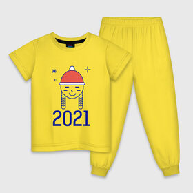 Детская пижама хлопок с принтом Снегурочка в Петрозаводске, 100% хлопок |  брюки и футболка прямого кроя, без карманов, на брюках мягкая резинка на поясе и по низу штанин
 | 