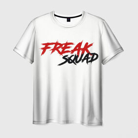 Мужская футболка 3D с принтом FREAKSQUAD в Петрозаводске, 100% полиэфир | прямой крой, круглый вырез горловины, длина до линии бедер | evelone192 | freak | freak squad. | squad | twitch | сквад | стримеры | твич | фрик
