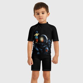 Детский купальный костюм 3D с принтом Астронавт мороженкой в Петрозаводске, Полиэстер 85%, Спандекс 15% | застежка на молнии на спине | astronaut | cosmonaut | cosmos | galaxy | planet | space | star | universe | астронавт | вселенная | галактика | звезды | земля | конфеты | космонавт | космос | луна | марс | мороженко | мороженое | планета | сатурн | уран