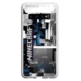 Чехол для Samsung Galaxy S10 с принтом Minecraft в Петрозаводске, Силикон | Область печати: задняя сторона чехла, без боковых панелей | Тематика изображения на принте: building | city | cube | game | megapolis | minecraft | pattern | город | здание | игра | куб | майнкрафт | мегаполис | узор