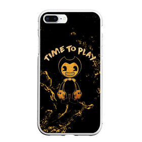 Чехол для iPhone 7Plus/8 Plus матовый с принтом Bendy And The Ink Machine в Петрозаводске, Силикон | Область печати: задняя сторона чехла, без боковых панелей | Тематика изображения на принте: bendy | bendy and the ink machine | бенди | бени | бенни | бэнди | детская | детям | игра | капли | компьютерная игра | краска | машина | подтеки | ужастик | чернила | чернильная