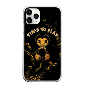 Чехол для iPhone 11 Pro матовый с принтом Bendy And The Ink Machine в Петрозаводске, Силикон |  | Тематика изображения на принте: bendy | bendy and the ink machine | бенди | бени | бенни | бэнди | детская | детям | игра | капли | компьютерная игра | краска | машина | подтеки | ужастик | чернила | чернильная