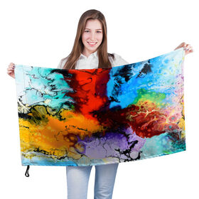 Флаг 3D с принтом Импрессия в Петрозаводске, 100% полиэстер | плотность ткани — 95 г/м2, размер — 67 х 109 см. Принт наносится с одной стороны | color | fashion | impression | vanguard | авангард | импрессия | мода | цвет