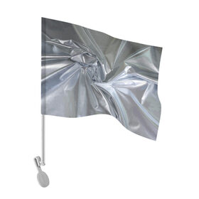 Флаг для автомобиля с принтом Фольга в Петрозаводске, 100% полиэстер | Размер: 30*21 см | fashion | foil | texture | vanguard | авангард | мода | текстура | фольга
