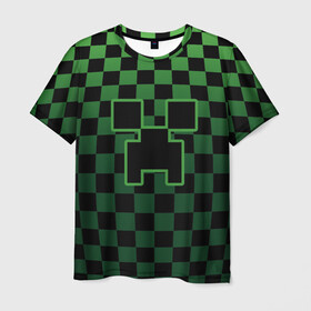 Мужская футболка 3D с принтом Minecraft в Петрозаводске, 100% полиэфир | прямой крой, круглый вырез горловины, длина до линии бедер | alex | creeper | minecraft | steve | алекс | блок | вызыватель | зомби | игра | крипер | майнкрафт | победитель | приключения | свинья | стив