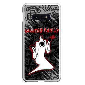 Чехол для Samsung S10E с принтом HAUNTED FAMILY в Петрозаводске, Силикон | Область печати: задняя сторона чехла, без боковых панелей | born to trap | haunted family | kizaru | rap | борн ту треп | кизару | музыка. | русский реп