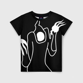 Детская футболка 3D с принтом Haunted Family в Петрозаводске, 100% гипоаллергенный полиэфир | прямой крой, круглый вырез горловины, длина до линии бедер, чуть спущенное плечо, ткань немного тянется | haunted family | kizaru | rap | кизару | рэп | хип хоп