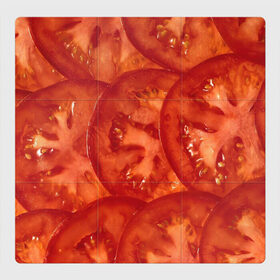 Магнитный плакат 3Х3 с принтом Помидорки в Петрозаводске, Полимерный материал с магнитным слоем | 9 деталей размером 9*9 см | арт | еда | лето | овощ | овощи | помидор | помидорки | помидоры | рисунок | томат | томаты