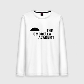 Мужской лонгслив хлопок с принтом Umbrella Academy в Петрозаводске, 100% хлопок |  | netflix | serial | umbrella academy | академия | зонт | зонтик | нетфликс | сериал